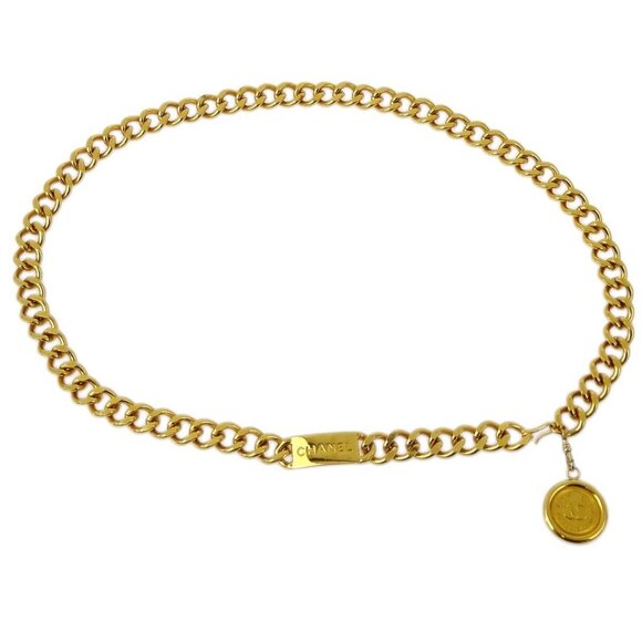 Chanel Medallion Chain Belt Small Good - Picture 1 of 5